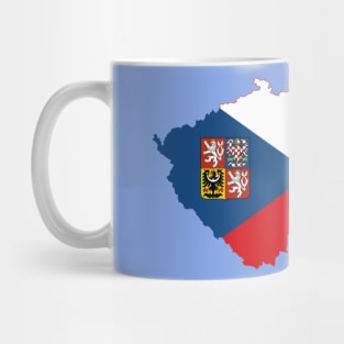 Czech republic flag & map Mug